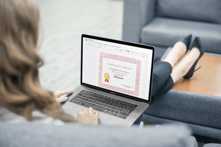 How to Design a Certificate in Google Docs (5 Steps) - All Free Mockups