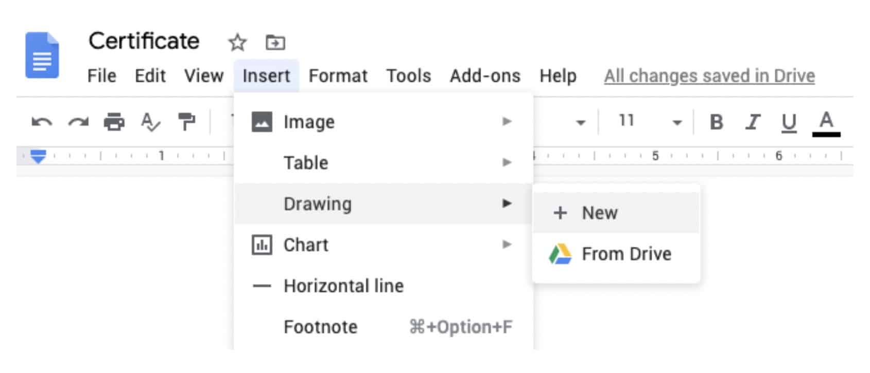 How to Design a Certificate in Google Docs (5 Steps) - All Free Mockups