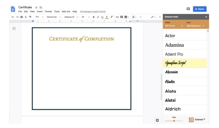 How to Design a Certificate in Google Docs (5 Steps) - All Free Mockups